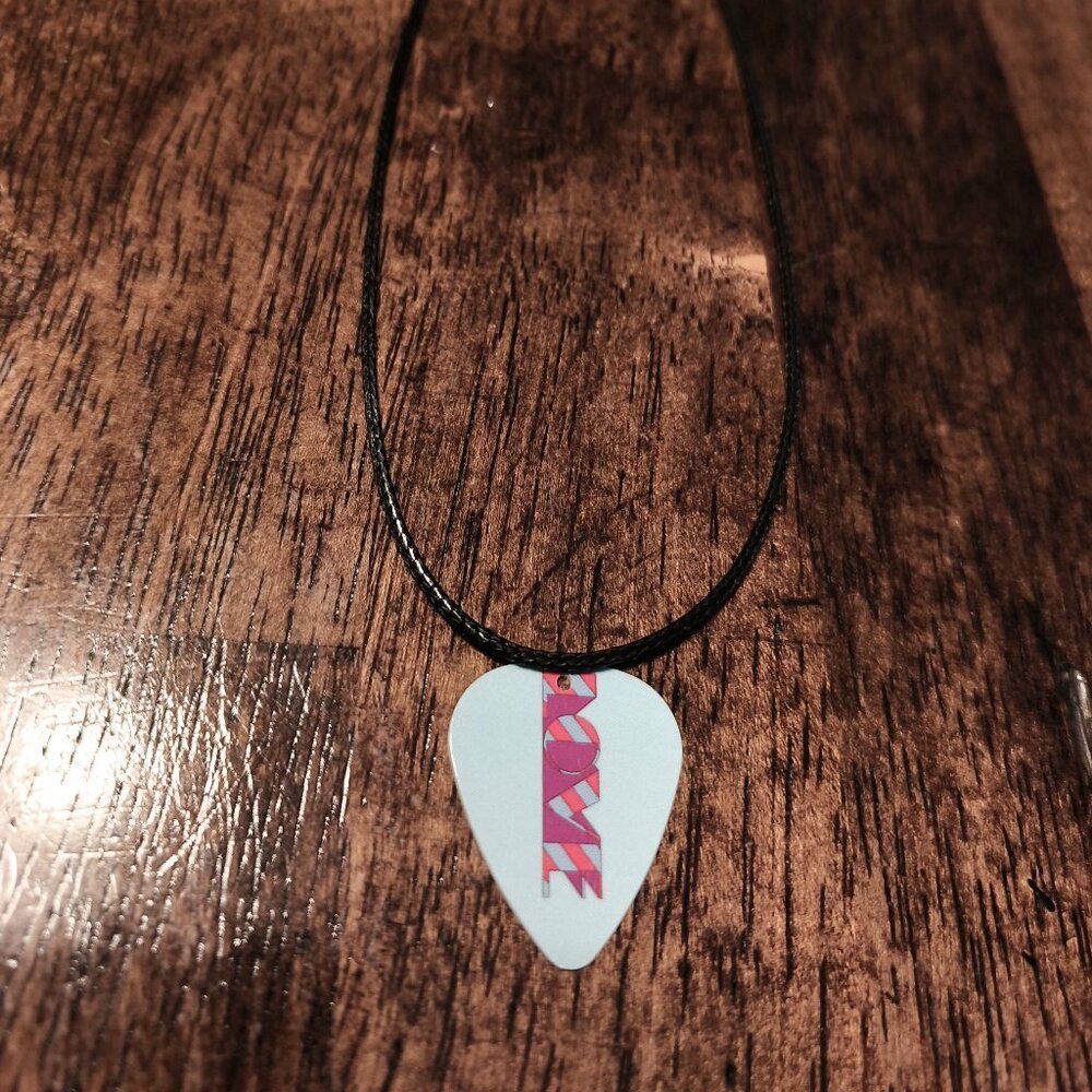THE BEATLES LOVE GUITAR PICK NECKLACE